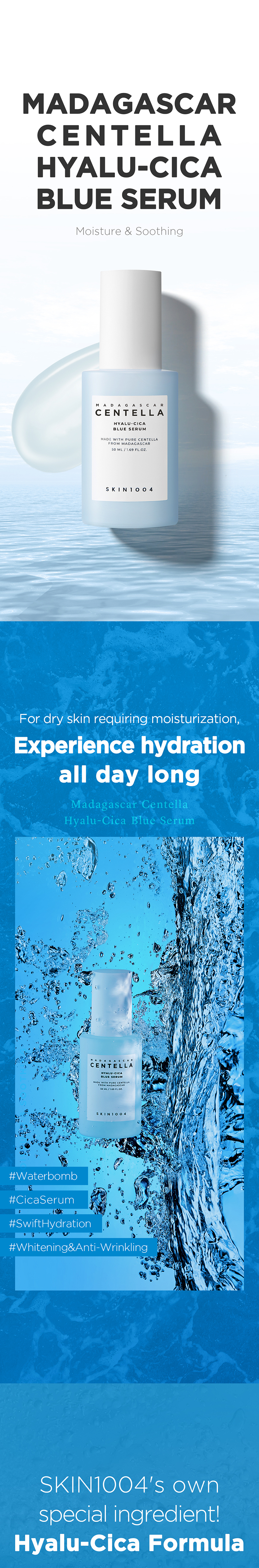 Madagascar Centella Hyalu-Cica Blue Serum 30ml